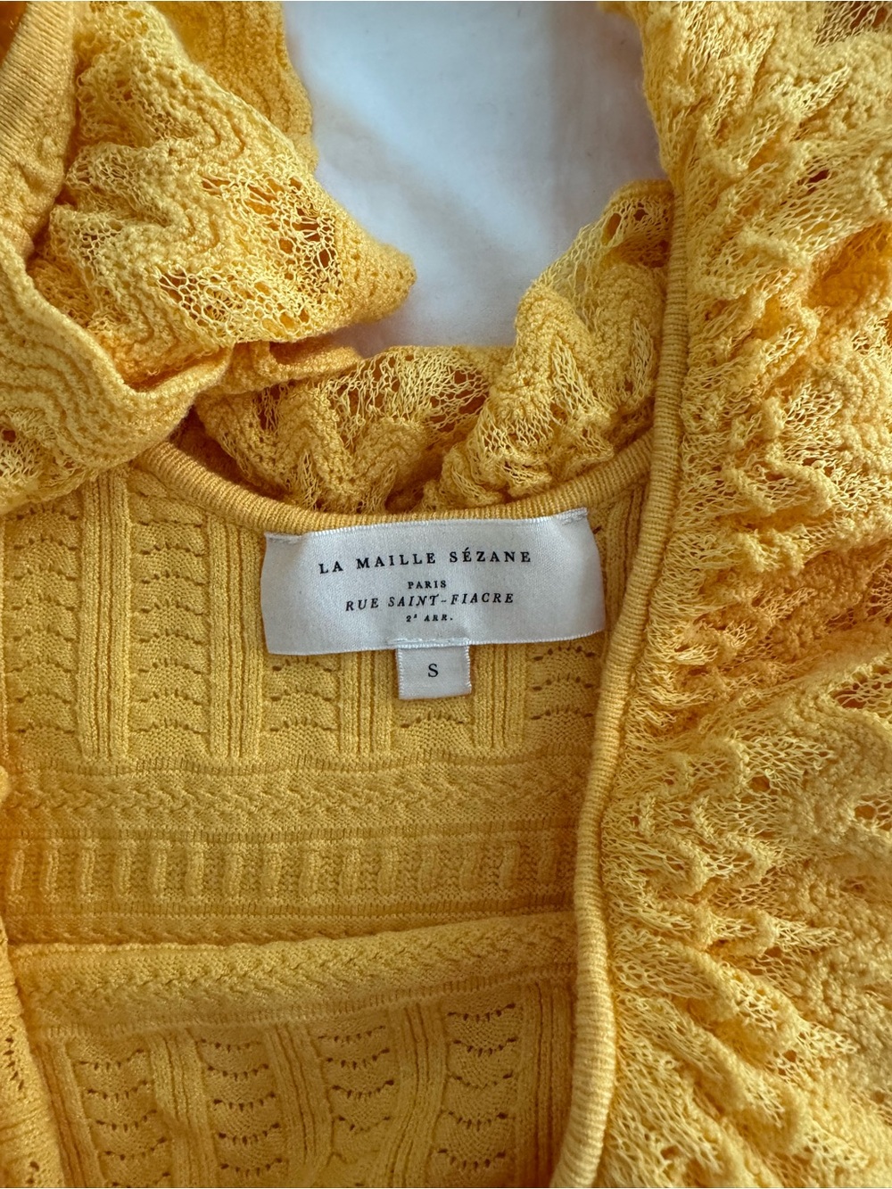 Sezane Lina Ruffled Knit Tank Top - Picture 4 of 5